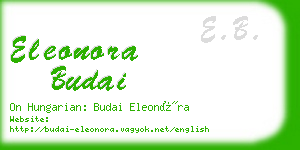 eleonora budai business card